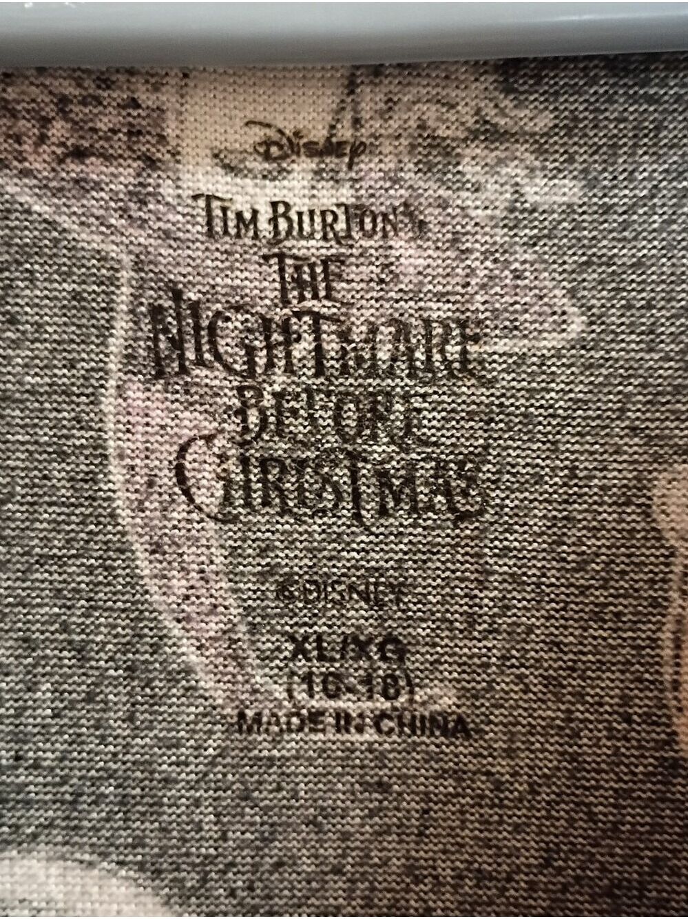 2/$10 Black Disney The Nightmare Before Christmas Print  Sleeper Dress XL - Picture 6 of 6